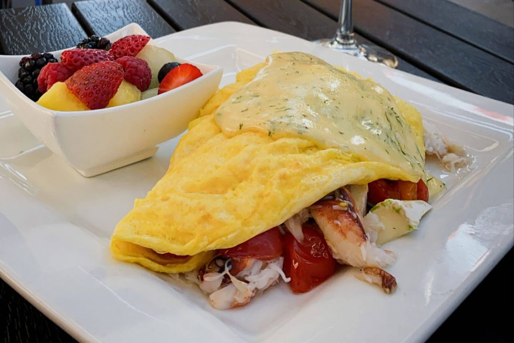 CrabOmelette Scotts Seafood Roundhouse in Folsom, CA Scotts