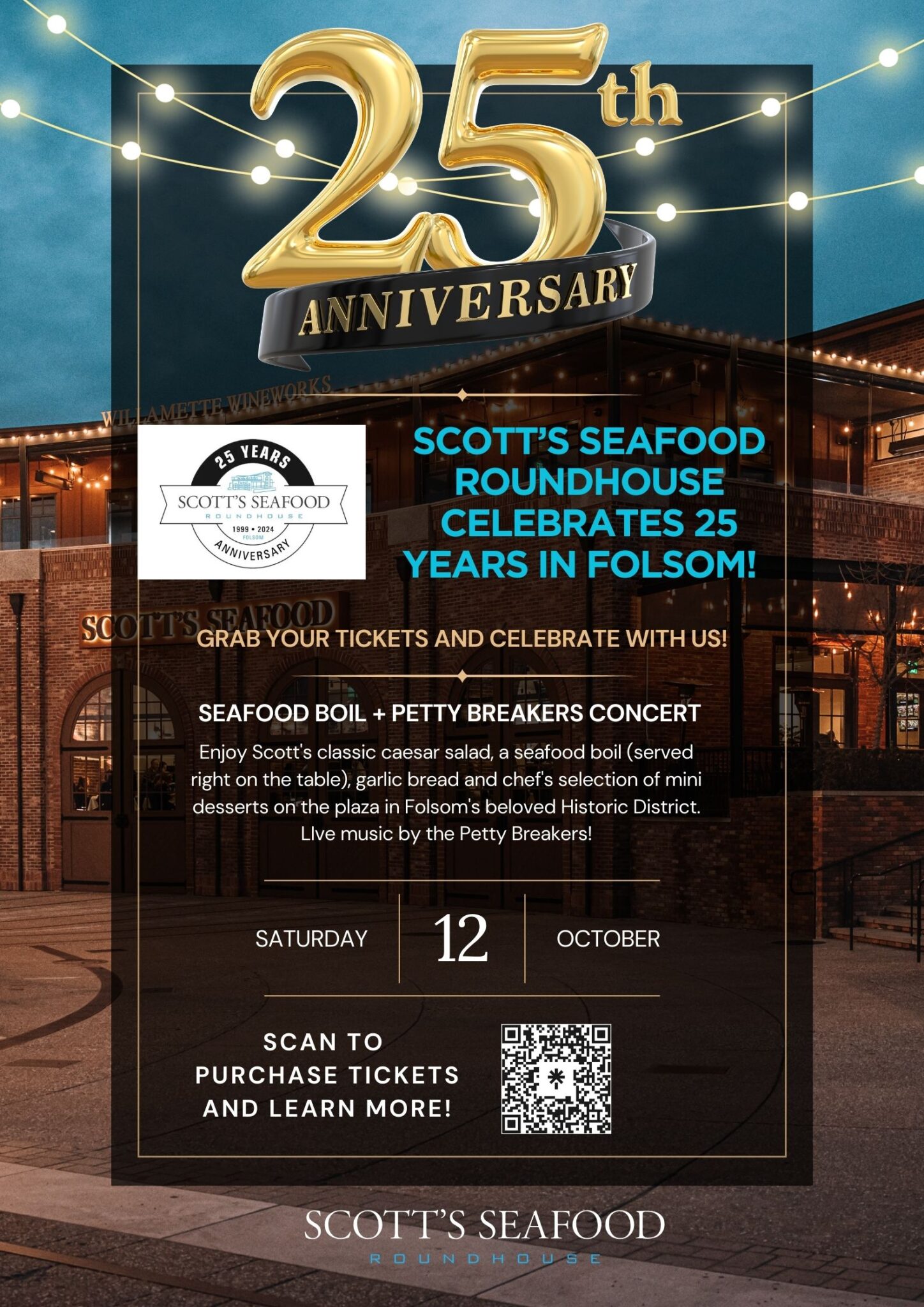 Scott's Seafood Roundhouse 25 Years Anniversary Scotts Seafood